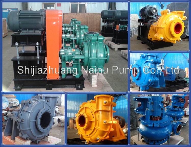 ASTM A532 material slurry pump used in gold mining