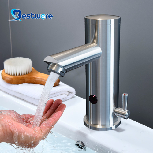 sensor faucet with adjustable temperature