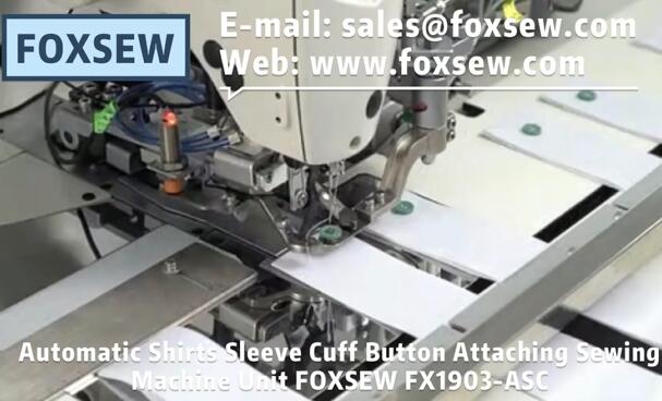 Automatic Shirt Cuff Button Sewing Machine Unit