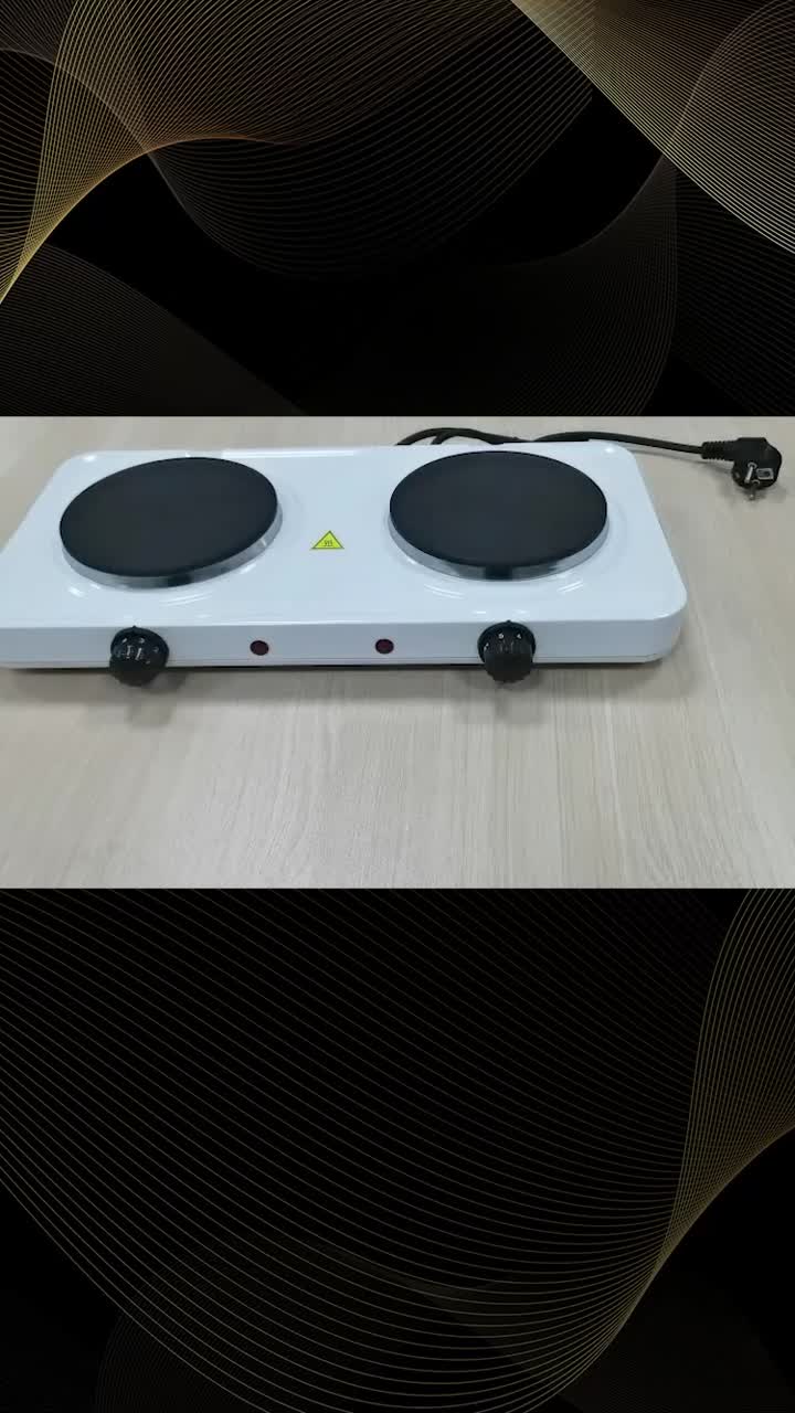 2000W Fashion Electric Plave Double Burner