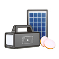 Solar Lighting Portable Mini Outdoor 5V 5W Light Kits Small Home Solar Power System Solar Power Generator with FM1