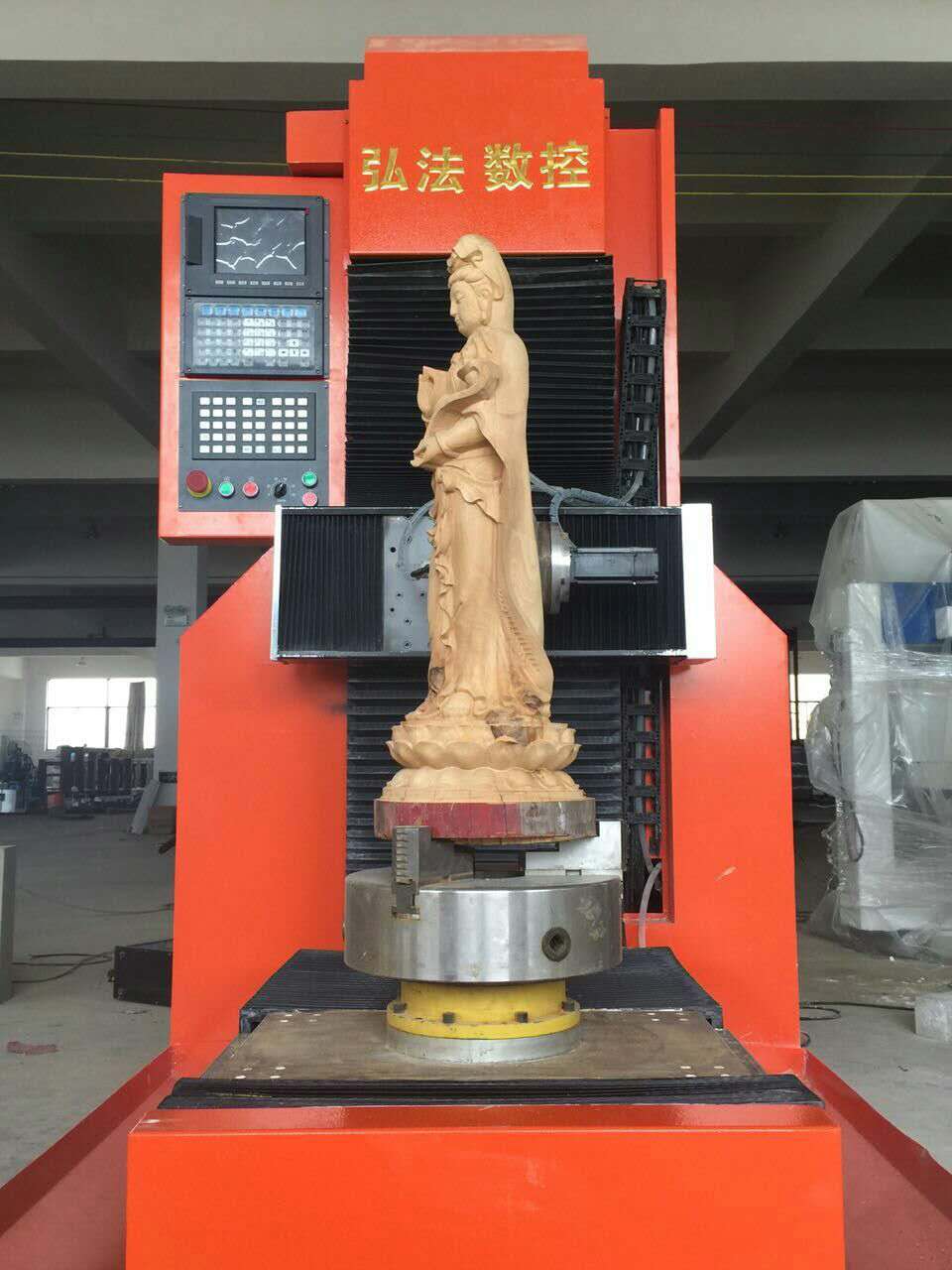 5 Axis CNC ROUTER for wood statue producing