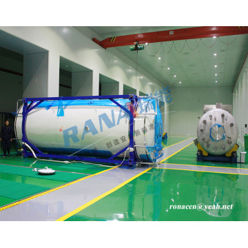 PTFE lined ISO Tank for Electronic Chemicals Transportation