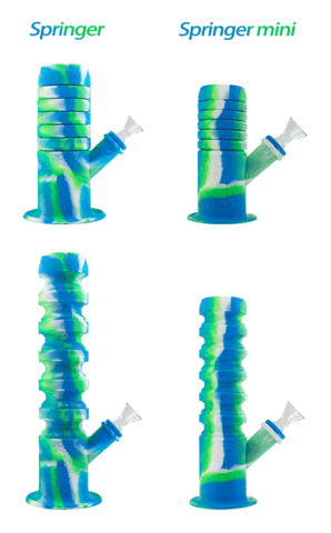 Waxmaid Springer & Springer Mini Collapsible Silicone Water Pipes