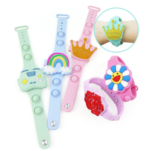 Silicone Pop Fidget Toys ha guidato gli orologi per bambini