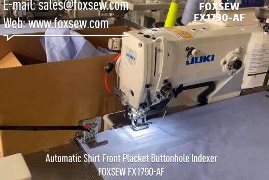 Camisa automática Placeta frontal Indexador FOXSEW FX1790-AF