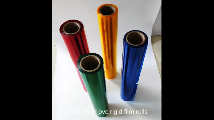 8.3 rolos de filme rígido de PVC de várias cores