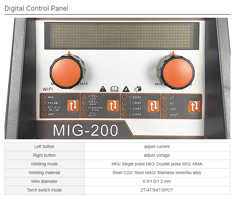 aluminium welding machine control panel