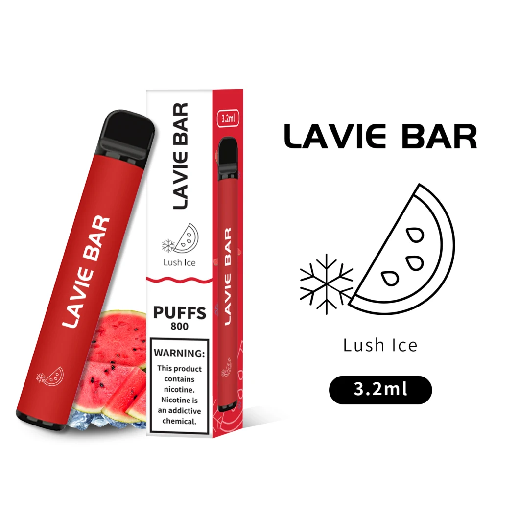 450mAh 일회용 Vape 포드 3.2ml 카트리지 800puffs Vape 스틱