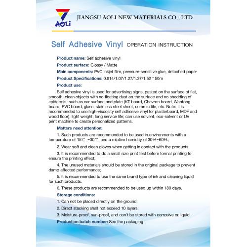 Self Adhesive Vinyl Operation Instruction by Aoli (Super detailed!!)