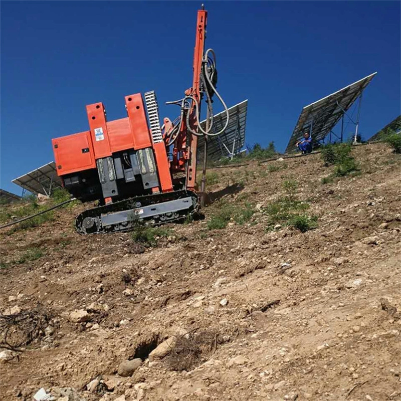 Mountain Solar Pile Hole Foundation Drilling Rig for Big Slope