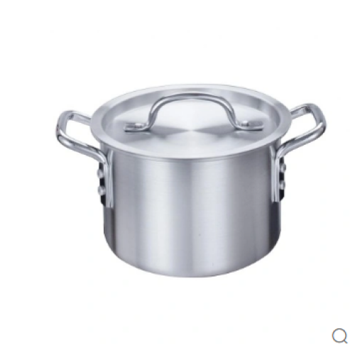 Explore la cocina al aire libre con un 3.5qt. Utensilios de cocina de olla de aluminio