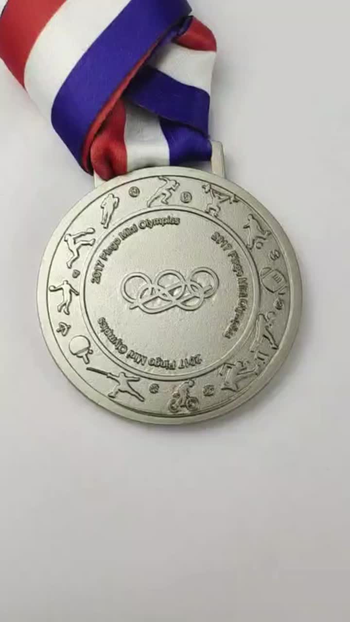 Mini medaglia d&#39;argento olimpica