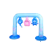 Target Pemotretan Arch Inflatable Sprinkler