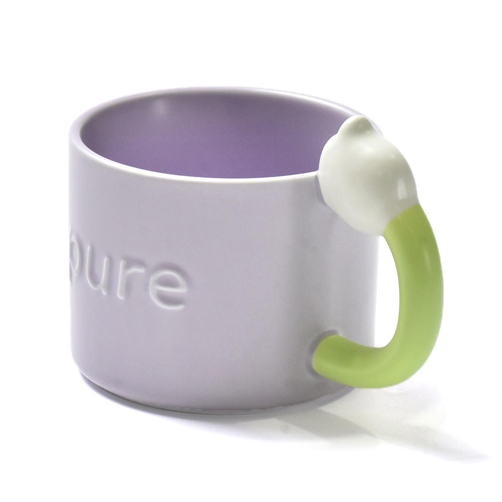 Горячая распродажа высококачественная настраиваемая логотип Custom Coffee Purple Mugs