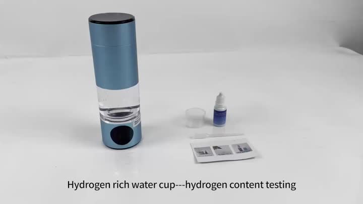 Hydrogen water bottle-concentration testing video