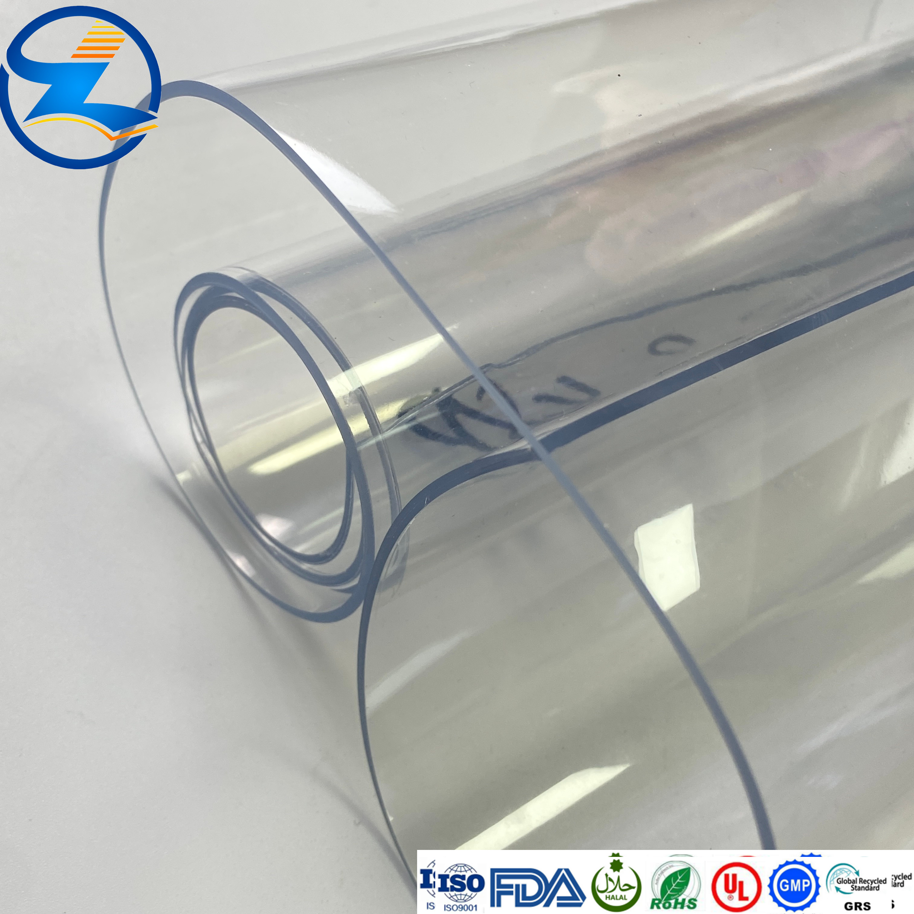 Rollo de lámina suave de PVC flexible súper transparente