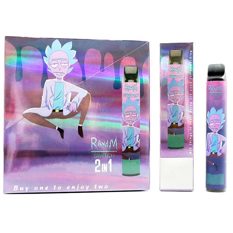 2020 Новейшая одноразовая электронная сигарета R и M Switch Vape E-CIGS Rick and Morty 2400 Puffs Vape Pods от оригинального Fumot