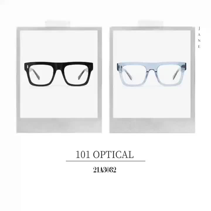 Fausto  Square Acetate  Men's Optical Frames