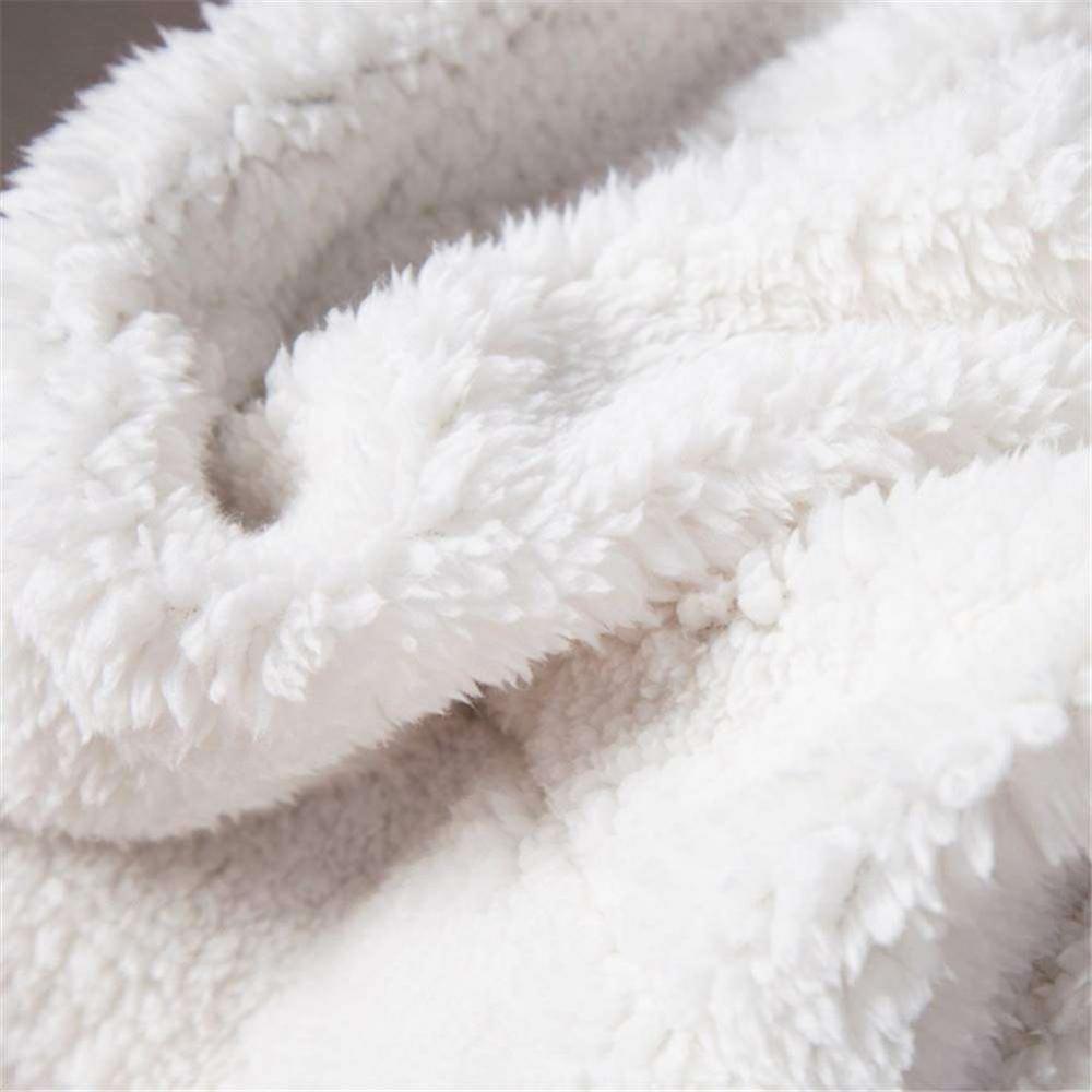Double Layer Flannel Sherpa Throw Blanket