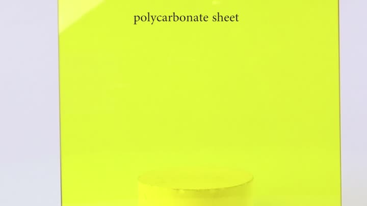 Yellow translucent polycarbonate sheet.mp4