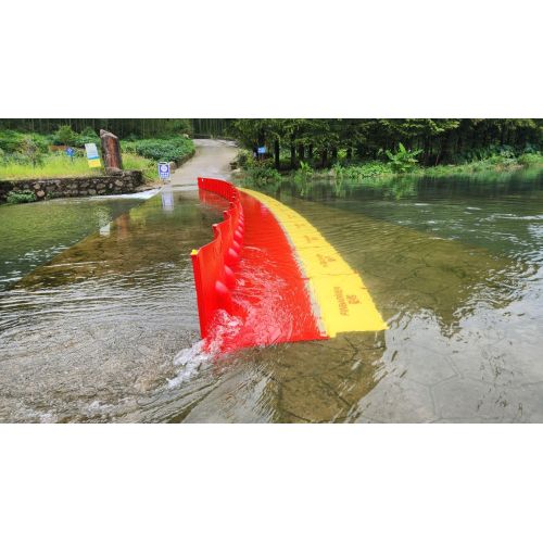 ABS jersey barriers for flood water diversion