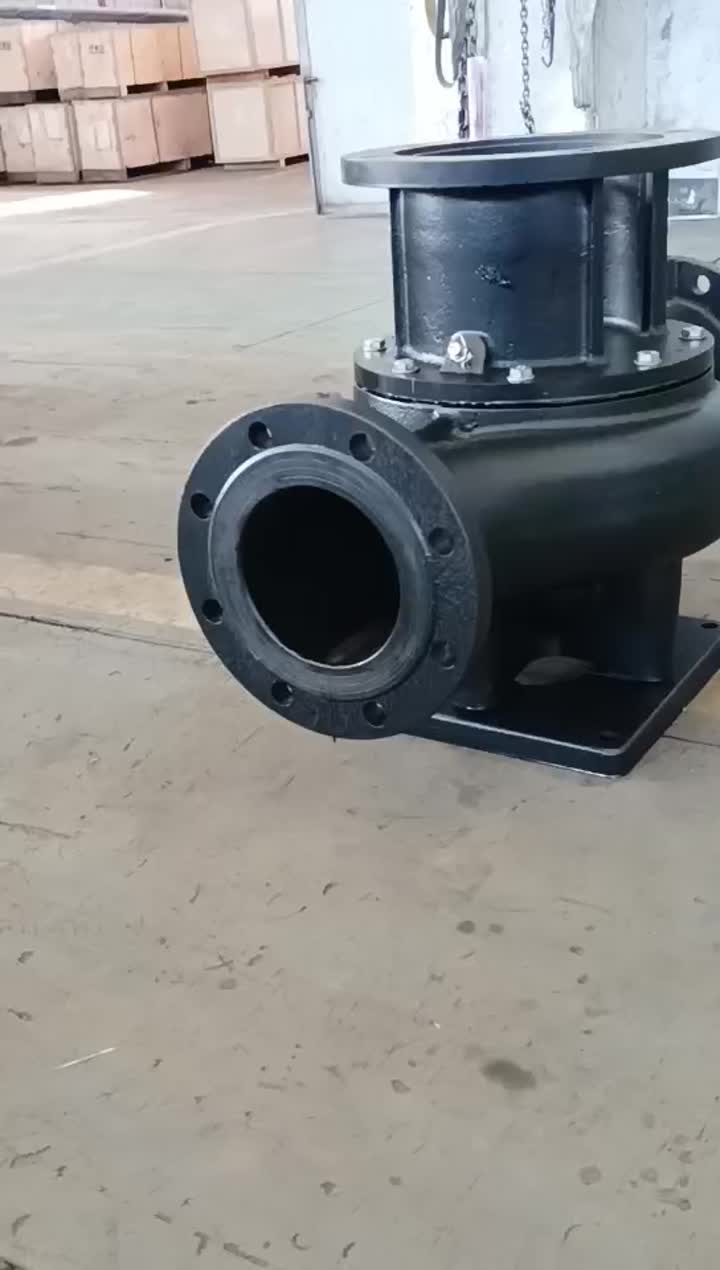 Vertical inline pipe pump