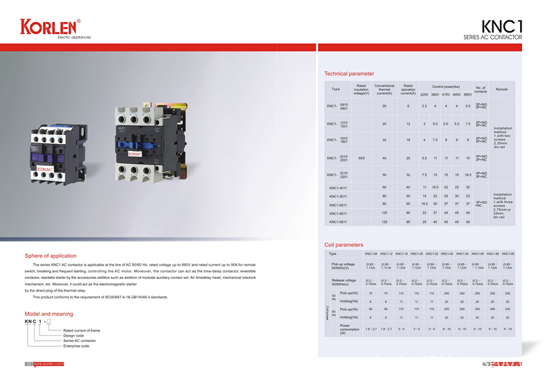 60HZ AC Contactor