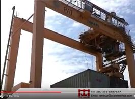 RTG Container Handling at Port of Bangkok