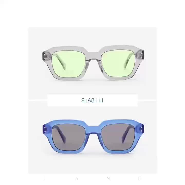 Thick Square Acetate Sunglasses