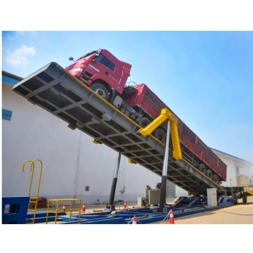 Truck unloader (unloading platform) for unloading coal