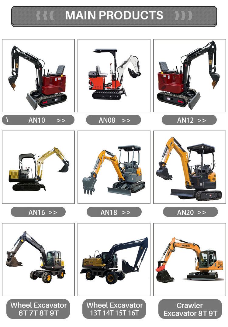 Excavator old Cheap China hydraulic 1ton mini excavator with rubber track