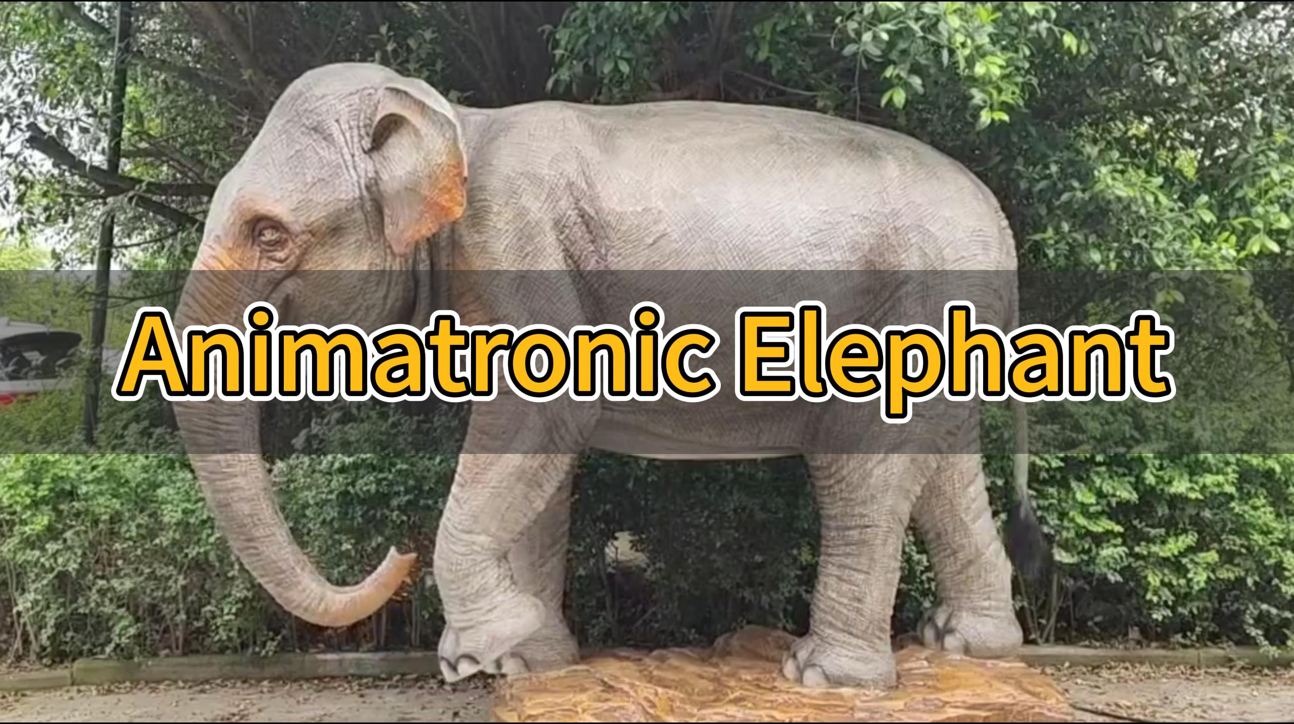 Video gajah animatronik
