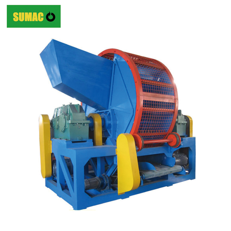 ZPS-800 tire shredder with DCT-500