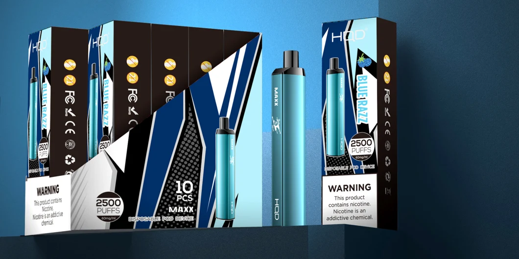 Top Selling Hqd Maxx E-Cigarette E-Cig Metal Material Disposable Vape with Large Capacity Vape Vaporizer Pen Pod