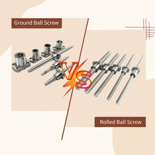 What is the difference between a ground and a rolled ball screw?