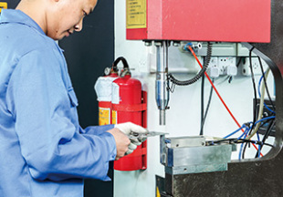 Press riveting and tapping teeth