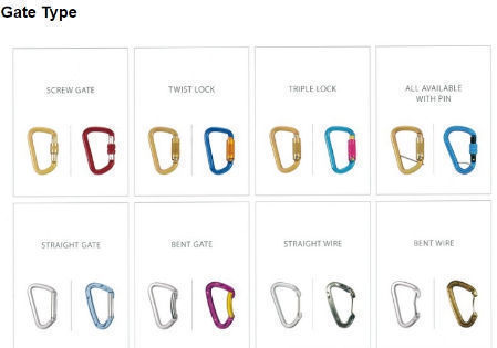 WATOWER screw gate carabiner for Climbing, 30KN, Aluminum alloy #7075, 116*69mm, Blue supplier