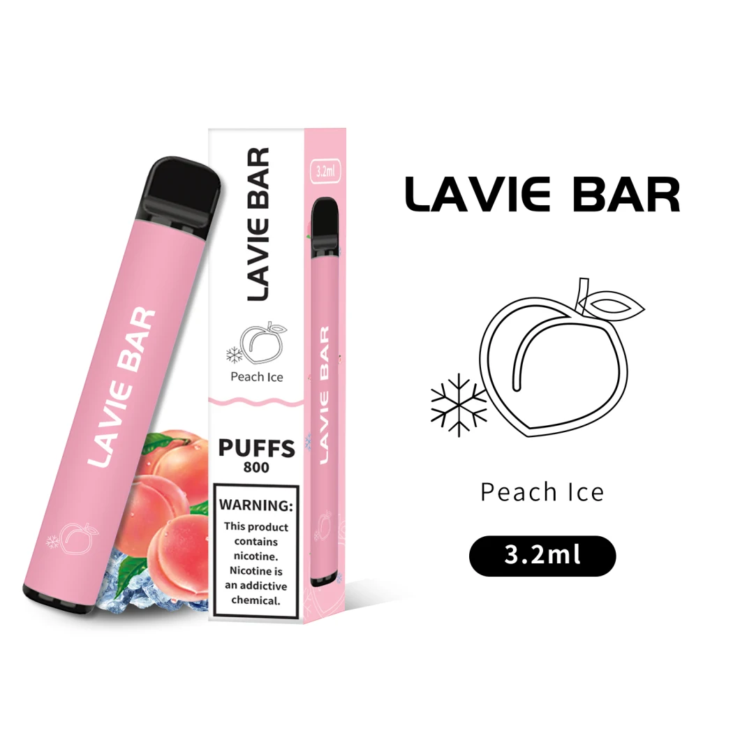 450mAh 일회용 Vape 포드 3.2ml 카트리지 800puffs Vape 스틱