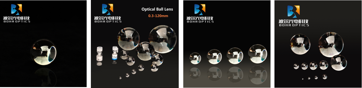 Custom 0.3-120mm Sapphire K9 Ruby Fused Silica Spherical Lens Lensa Optical Ball Lens