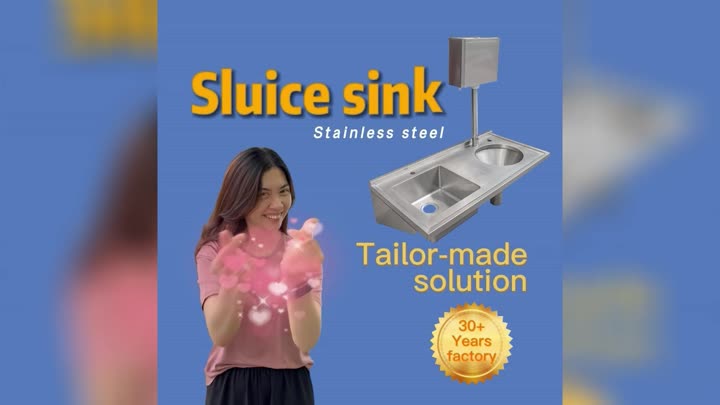 stainless steel sluice sink