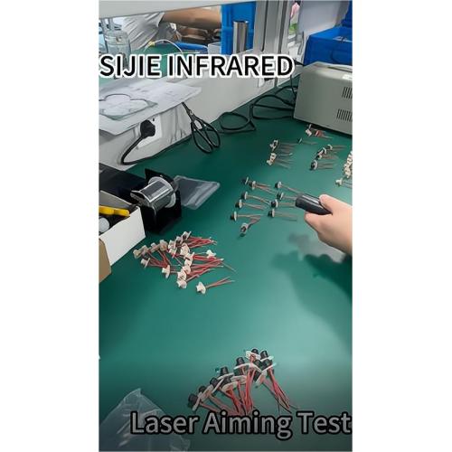 Sijie infrarood pyrometer laser richt test