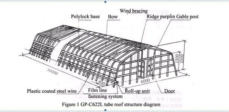 Tunnel Plastic Film Greenhouse