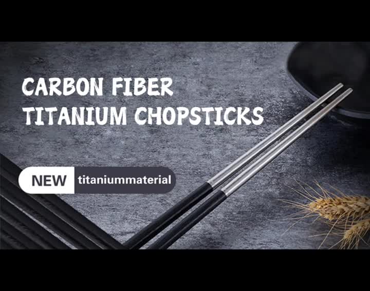 Palillos de fibra de carbono y titanio