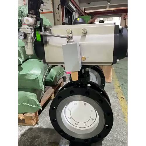 Supapă fluture pneumatică avansată cu flanșă de ventilație pentru aplicații industriale