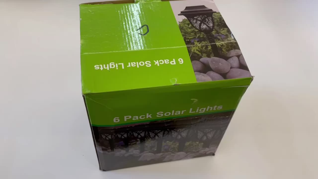 Wason 2/6 Pack LED impermeable Auto/APAGADO Solar Pathway Pathway Sputhway Garden Light para el patio del patio y la pasarela1