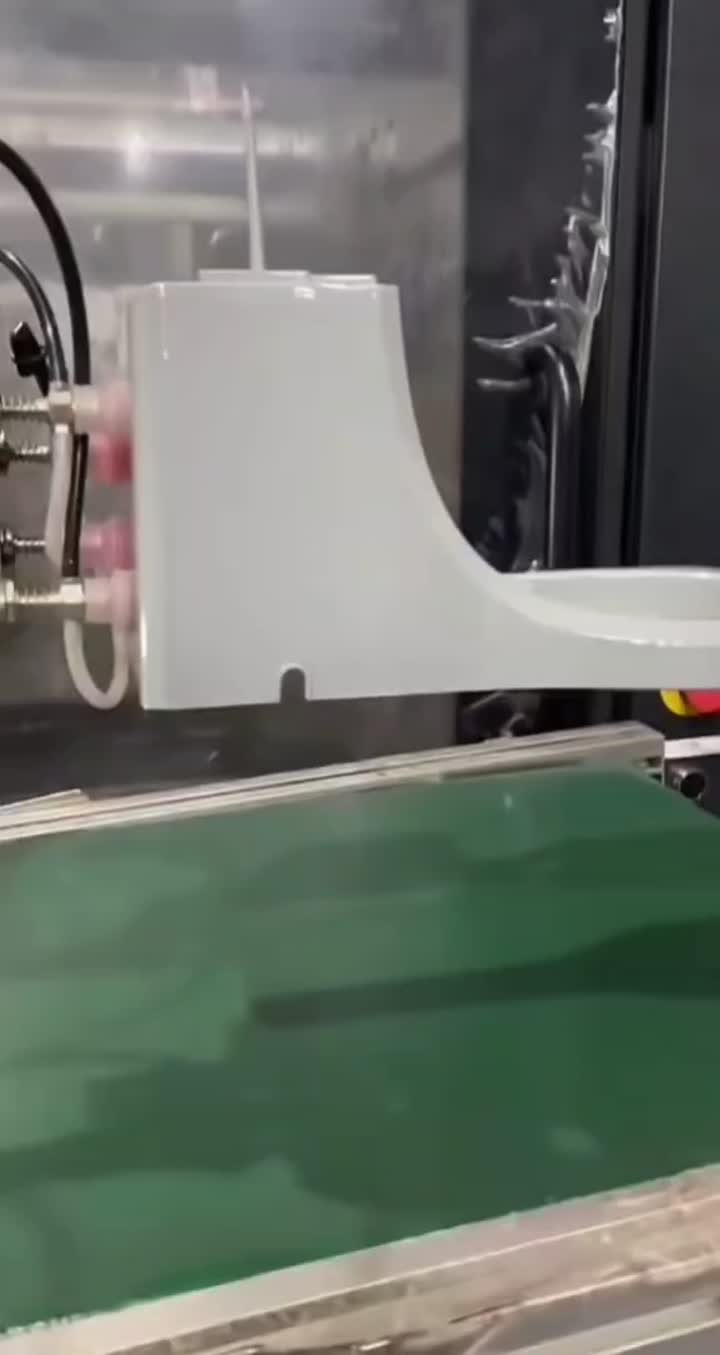 Injection mold plastic base white