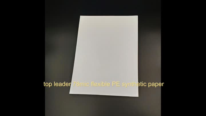 Papel sintético de PE flexible 78mic 78mic
