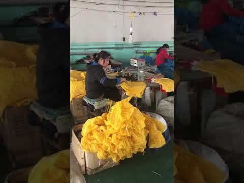 PVC raincoat production workshop