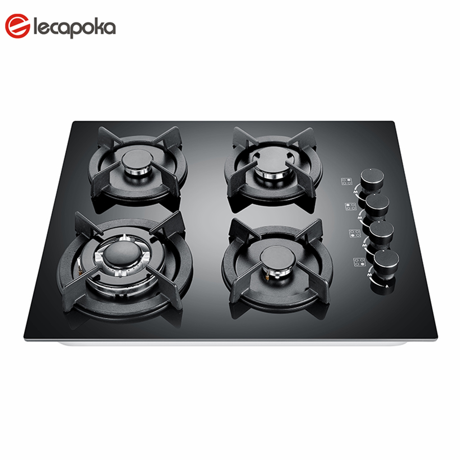 4 burner built in gas hob